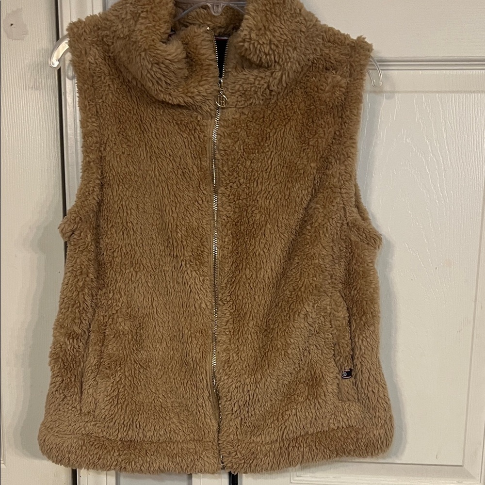 Tommy Hilfiger Tan Fleece Vest